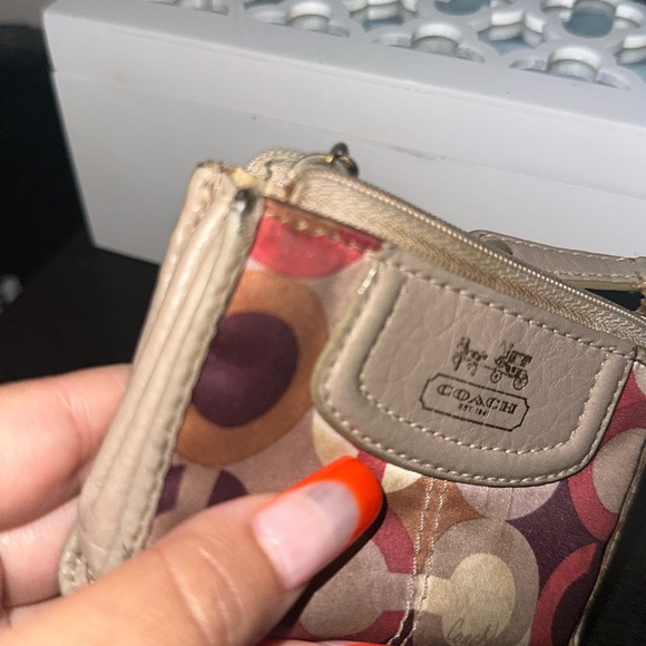 Coach Multicolor Circle Pattern Wallet - Picture 6 of 6